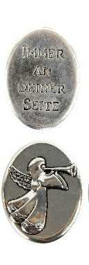 Engelsmünze Engel Münze Glücksbringer Talisman Engeltaler Ich Bin Dein Engel 