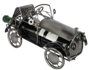 KFZ Flaschenhalter Oldtimer Skulptur - Auto Weinflaschenhalter aus Metall