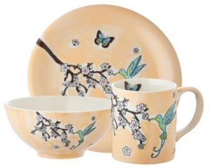 Mila Sammler Set Kolibri - Becher + Teller + Schale