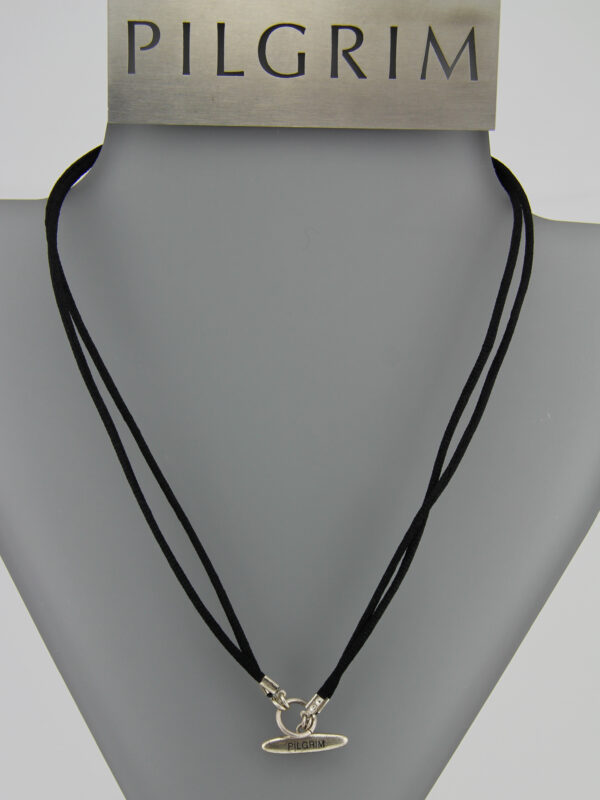 Pilgrim Kette Steckverschluss silber/schwarz - 2in1 Kette – Bild 2