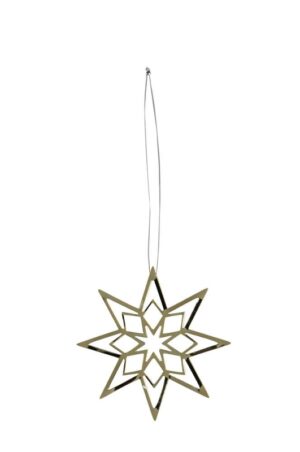 goldener Metallstern zum Hängen - Weihnachtsbaumstern 571616-000-226-2_s