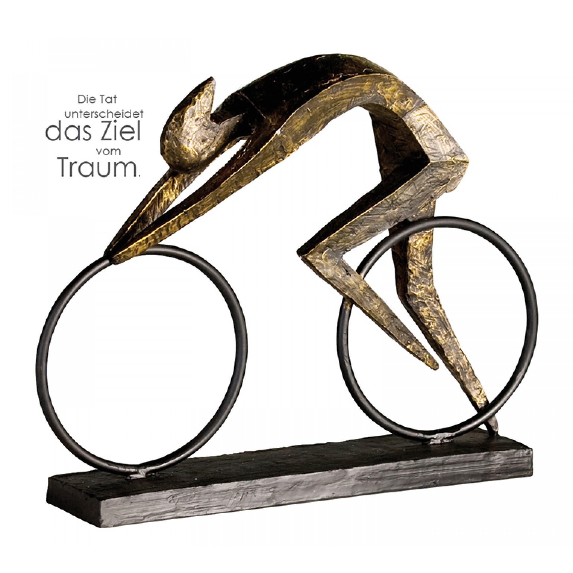 3er Set Motorrad Skulptur silber Keramik Bike Geschenk Deko Rennmaschine 12-24cm 
