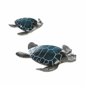 Schildkröte Josie - Badezimmerdekoration Wasserschildkröte Dekofigur aus Poly