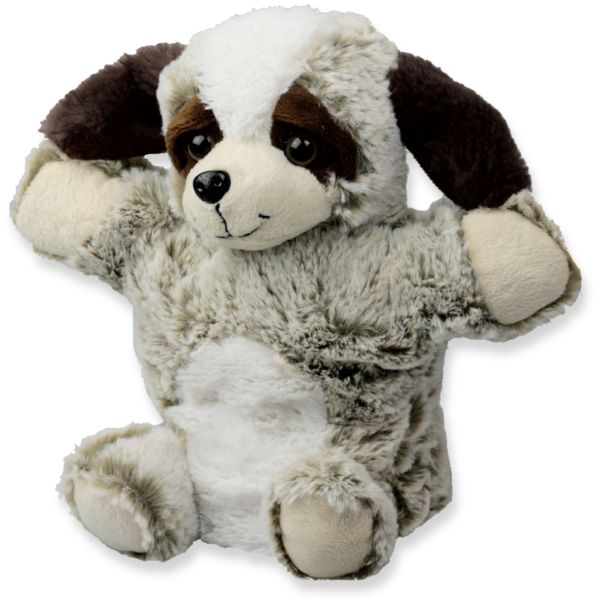 Stofftier Handpuppe Hund 22cm - Kuscheltier Welpe - Plüschtier - Schmusetier - Super Soft Plüsch