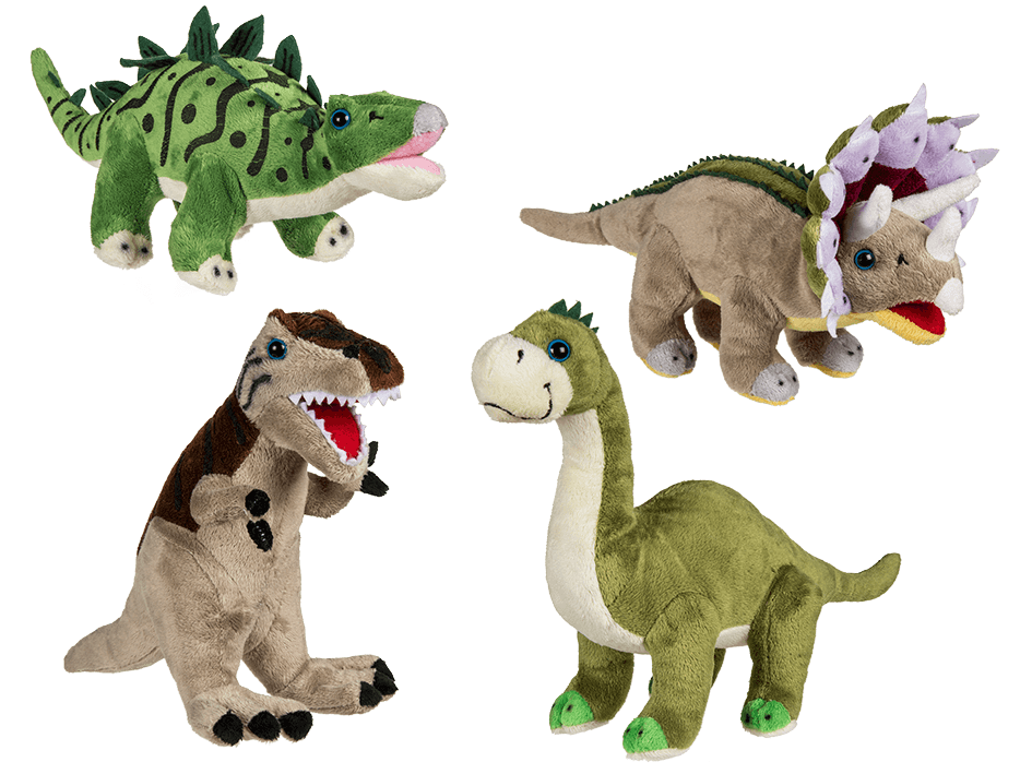 Stofftier Plüschtier Kuscheltier Puppe Punkt Dinosaurier Kinder Spielzeug Neu DE 