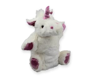 Handpuppe Einhorn Kuscheltier Fabelwesen Plüschtier - Schmusetier - Super Soft Plüsch