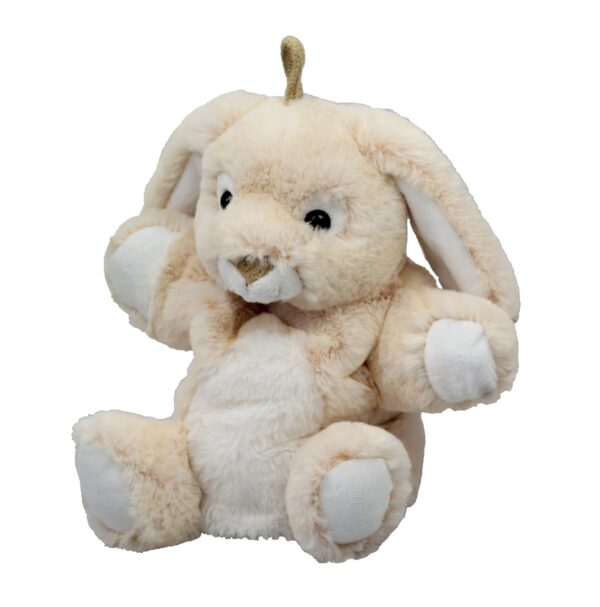 Stofftier Handpuppe Hase grau Kuscheltier - Kaninchen Plüschtier Häschen - Plüschtier - Schmusetier - Super Soft Plüsch