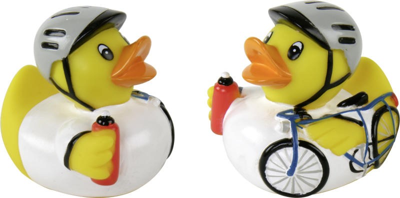 Badeente Radrennfahrer Quietscheentchen Gummiente Quietscheente Plastikente Ente 
