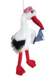 Plüsch-Storch 21 Cm Von Cornlissen – Kuschelweich, Waschbar, Mit Aufhänger