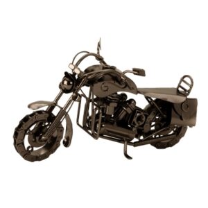 Metall Motorrad Skulptur Chopper