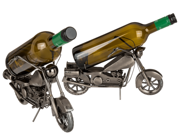 Metall Flaschenhalter Motorrad Skulptur - Flaschenständer Bike