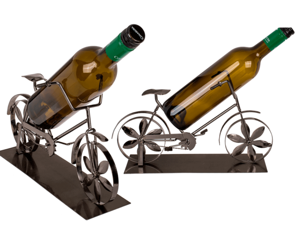 Fahrrad Skulptur Flaschenständer Damenrad Weinflaschenhalter