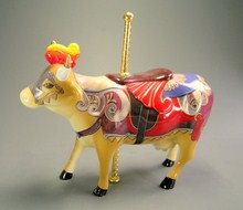 CowParade Lady Camoolot - Vintage Carousel Cow medium - mittlere SammlerKuh