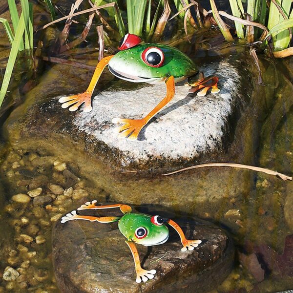Metall Frosch Colorado Frog - Frösche Dekoration für den Außenbereich
