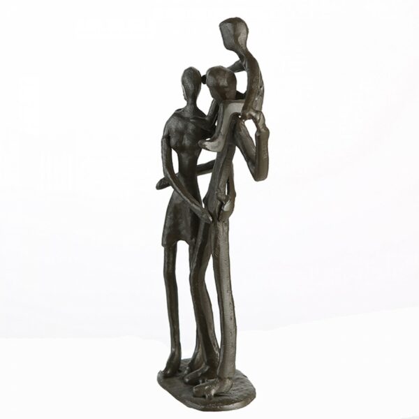 Parents - Familien Design Eltern Skulptur aus Eisen mit Zitatanhänger