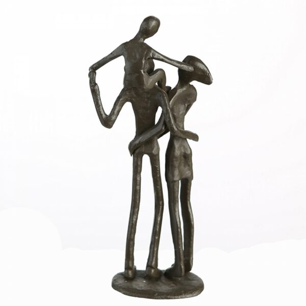 Parents - Familien Design Eltern Skulptur aus Eisen mit Zitatanhänger