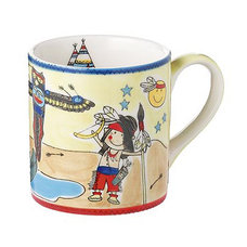 Mila Indianer - Kinderbecher - 180 ml - Tasse - Henkelbecher - Keramik 79055