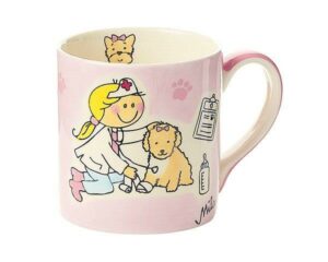 Mila Tierärztin Kinderbecher 180 ml – Tasse – Henkelbecher – Keramik