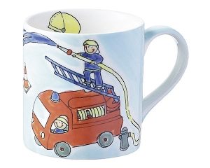 Mila Feuerwehr Becher - Tatü Tata - 280 ml - Tasse - Henkelbecher - Keramik 80315