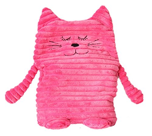 Wärmetier Katze pink mit Wärmekissen ohne Getreidefüllung mit Keramik
