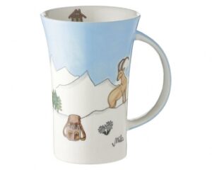 Mila Alpenblick Coffee Pot 500 ml - Kaffeebecher Berge - Geschirr - Keramik