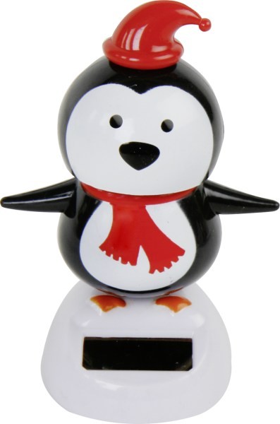 2x Solarbetriebene tanzende Pinguin Figur Bobble Spielzeug
