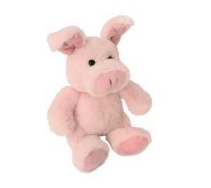 Kuscheltier Schwein sitzend, rosa Schmusetier - Glücksbringer Plüschtier - Super Soft Plüsch