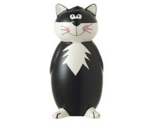 Mila Spardose Katze Happy Cat - Scharzer Kater Figur aus Keramik H= 20 cm