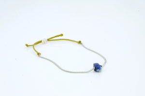 Lapis Lazuli Armband - minimalistisches Armband Edelstein