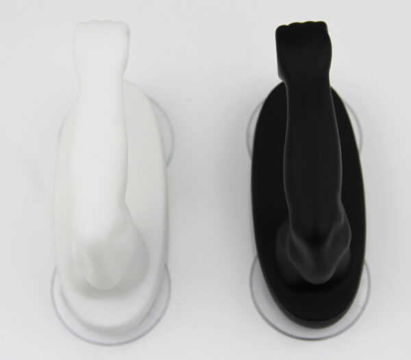 Armstrong Handtuchhalter mit Saugnapf für Küche Bad WC - Halterung schwarz weiß