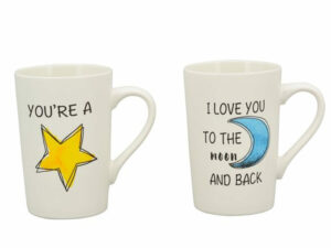 Becher Liebesspruch - Porzellan - You´re a star Becher I love you to the moon and back 233008_s