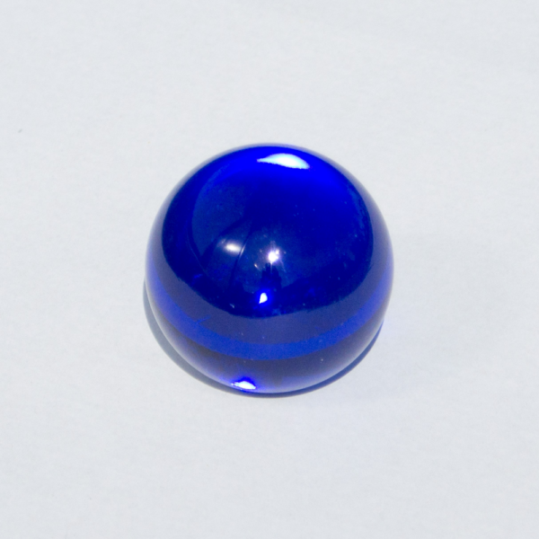Glaskugel blau 5cm, Zubehör Ersatzteil für unsere Edelstahlwindspiele, Mobile, Spirale, Gartenpendel - Ersatzkugel CM50002