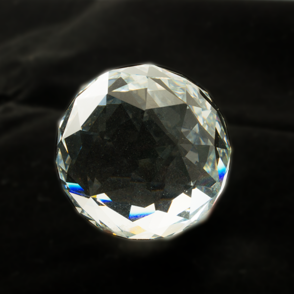 Regenbogenkristall Kristallkugel FACETT transparent