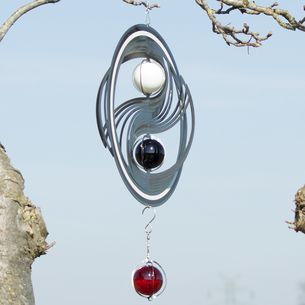 Kugelhänger 50 - Edelstahl Hängedekoration für Glaskugeln – Bild 2