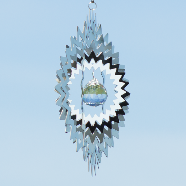 MIRROR CRYSTAL Star 200 - magische Edelstahl Mobile - Windspiel - Indoor - Outdoor