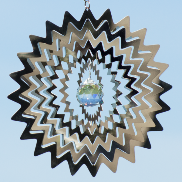 MIRROR CRYSTAL Star 200 - magische Edelstahl Mobile - Windspiel - Indoor - Outdoor