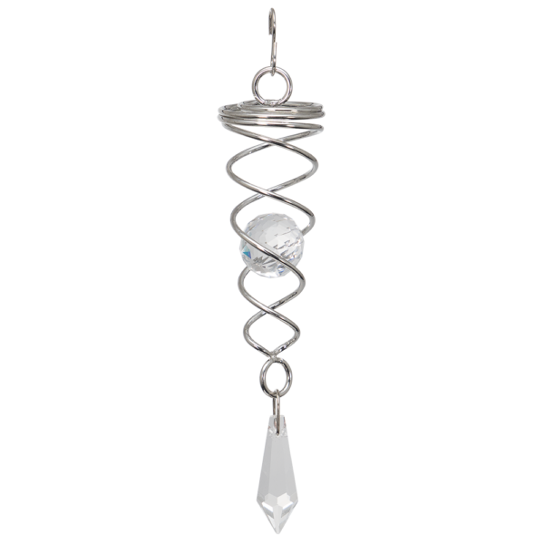 LITTLE CRYSTAL TWISTER - Deppelhelix-Spirale mit Glaskugel - magische Kugel Spirale