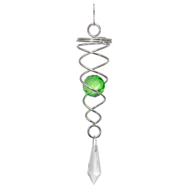 LITTLE CRYSTAL TWISTER - Deppelhelix-Spirale mit Glaskugel - magische Kugel Spirale