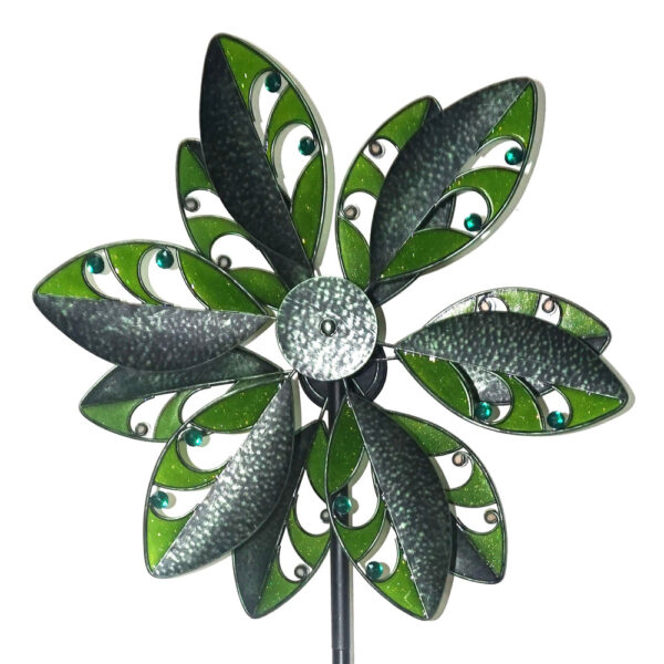 Blumenwindrad Kinetic Spinner Tropic - Metall Windspiel Blume 57cm