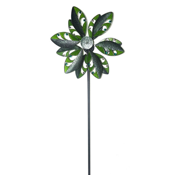 Blumenwindrad Kinetic Spinner Tropic - Metall Windspiel Blume 57cm