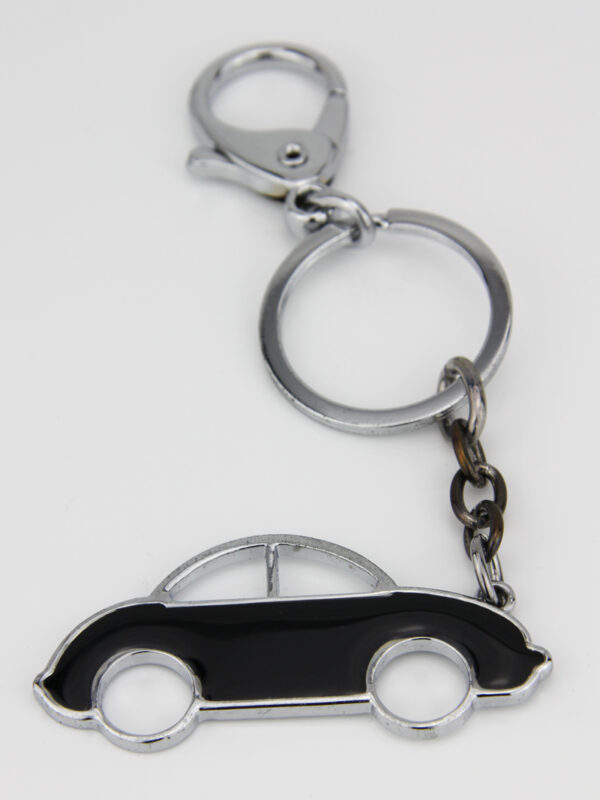 Schlüsselanhänger schlichtes Auto - mit Karabiner - Car Käfer Oldtimer Beetle KFZ – Bild 2