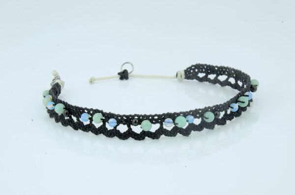 Amazonit Fußkettchen - Edelstein Fußkette