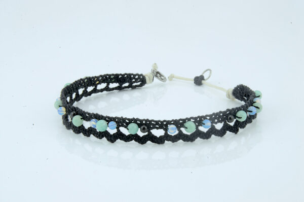 Amazonit Fußkettchen - Edelstein Fußkette