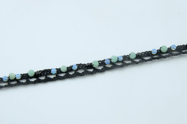 Amazonit Fußkettchen - Edelstein Fußkette