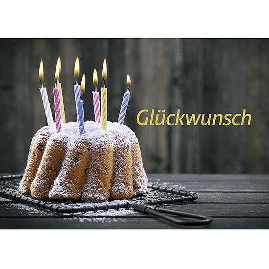 Doppelkarte Glückwunsch