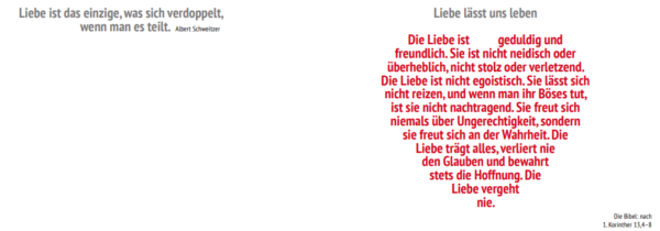 Doppelkarte Nur die Liebe zählt - Karte mit ausgestanztem Herz – Bild 3