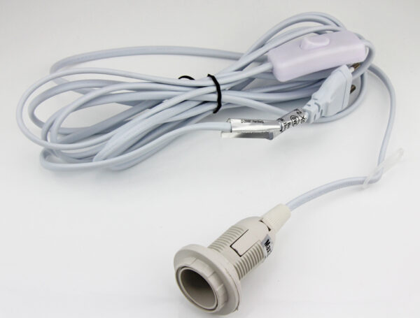E14-Fassung Kabel mit Schalter, 4m – Zubehör für Papier Stern – Leuchtstern – Deckenlampen – Leuchthäuser