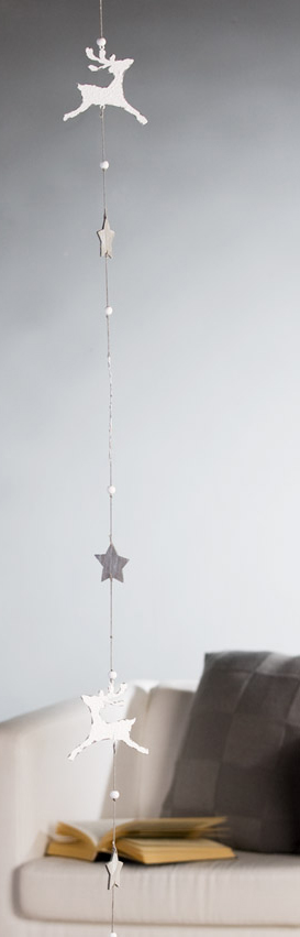 Elche Weihnachtsbaum oder Stern Girlande - Shabby Chic Weihnacht - Sterne