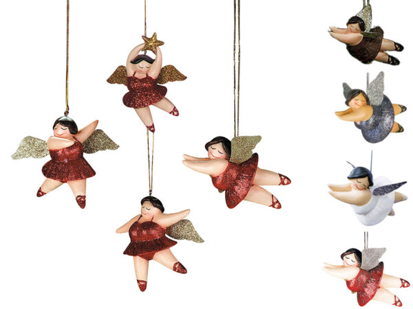 Engel Betty Hänger – Baumschmuck Ballerina – Glitter Engel