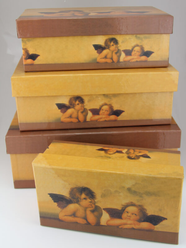 Engel Geschenkbox - Raffaels Engel Geschenkkarton Set+ verschiedene Größen (17 - 28cm, 5er Set)